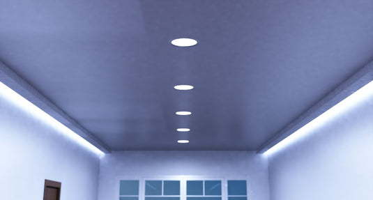 corridor with daylight downlights