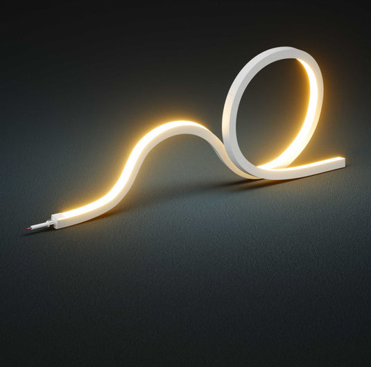 Warm white top bending neon flex