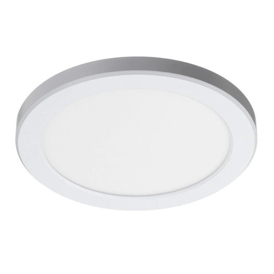 Discus LED downlight with white bezel