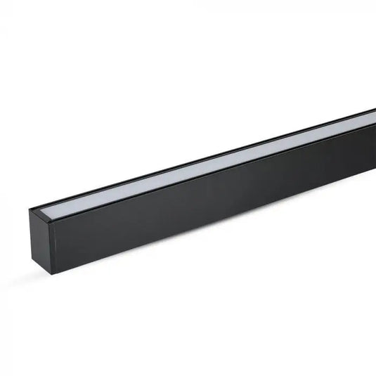 LED Linear Suspension Light, Samsung Chips - Black Finish side shot