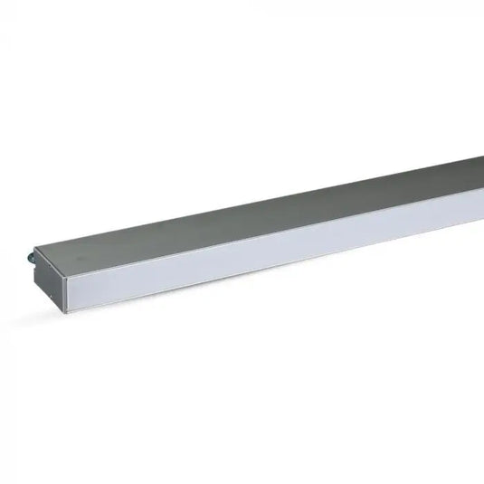 40W LED Linear Hanging Light, Samsung Chip, side close up shot - Silver