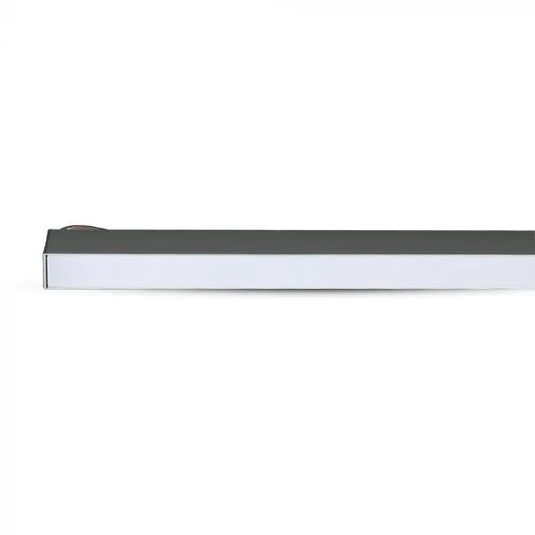 40W LED Linear Hanging Light, Samsung Chip, front facing - Silver