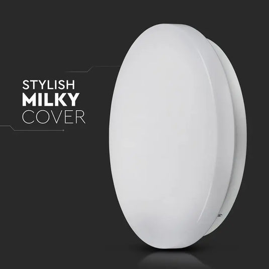 LED Dome/Polo Bulkhead Light, with stylish milky cover finish