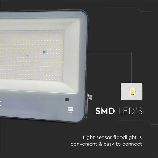 200w LED Flood Light with Photocell Sensor & Samsung Chip - 65000K with SMD LEDs