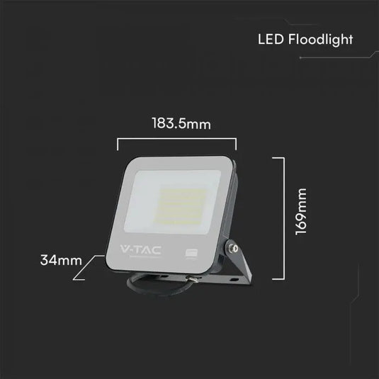 50w LED Flood Lights with Samsung Chips, 6500K dimensions