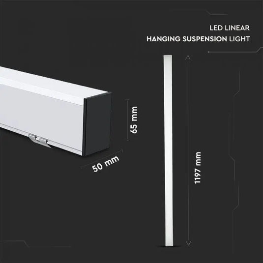 40W LED Linear Hanging Light, Samsung LED Chip dimensions