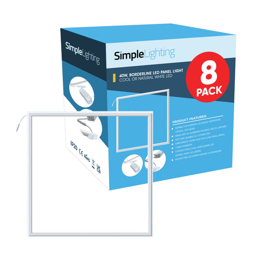 Pack of 8 40w edge lit LED panels