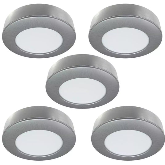 5 surface mounted under cabinet light in stainless steel