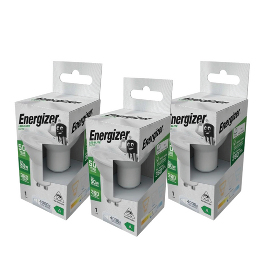 Three Energizer 2w GU10 LED bulbs