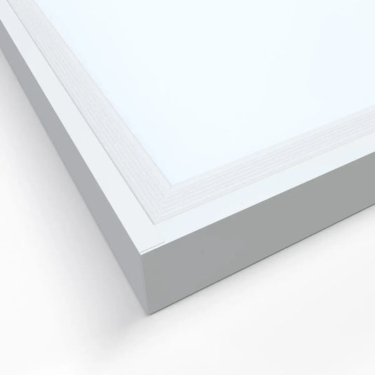 edge of a 600x600mm surface-mounted LED panel