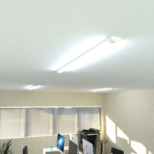 4ft LED batten in cool white in an office