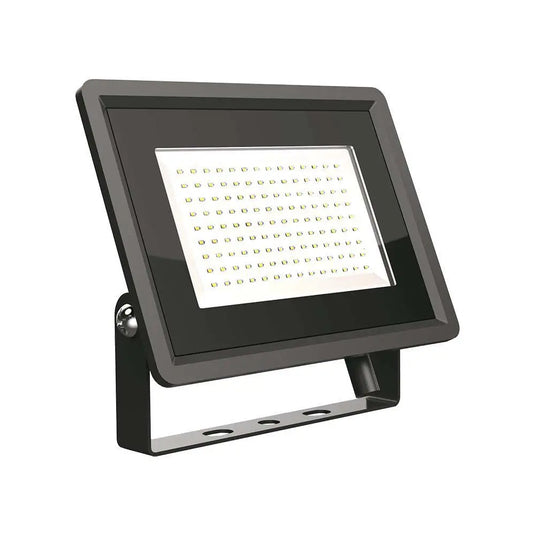100w Black LED Floodlight in Cool White, 6500K