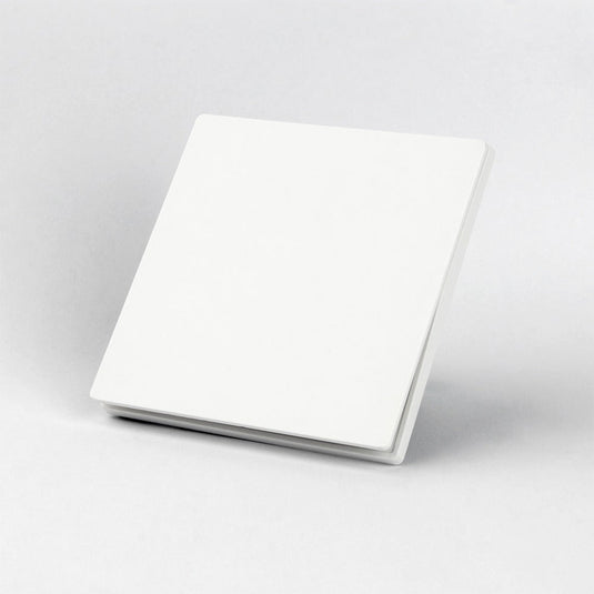 White 1 gang wireless push switch