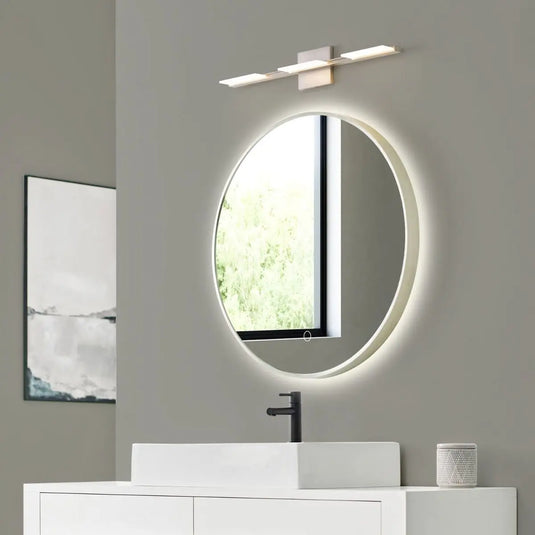 Luxe, 600mm LED Bathroom Mirror - Brushed Titanium Gold