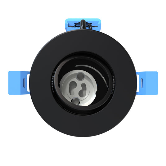 Black Tilt IP20 Downlight - Top