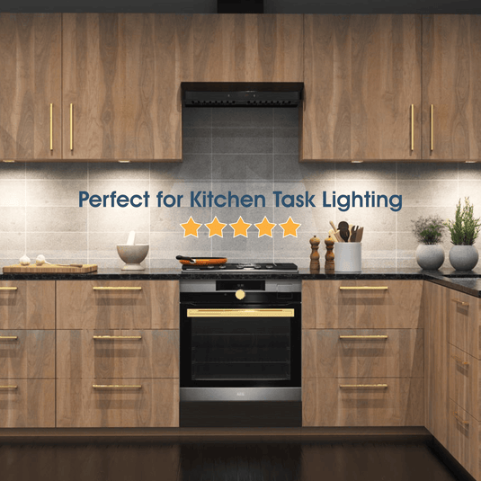 Infographic on kitchen task lighting