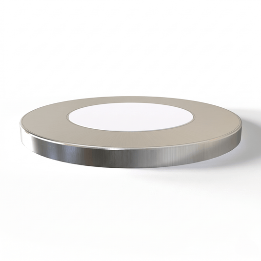 Side of the 75mm round cabinet light