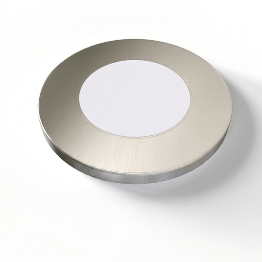 Front of the 75mm round cabinet light