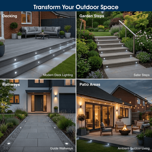 Infographic on outdoor lighting ideas