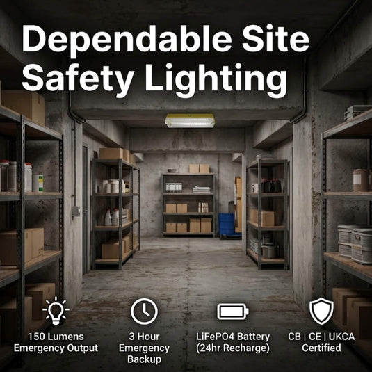 Infographic on site safety lighting