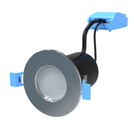 IP65 Fire Rated Downlight - Brushed Chrome