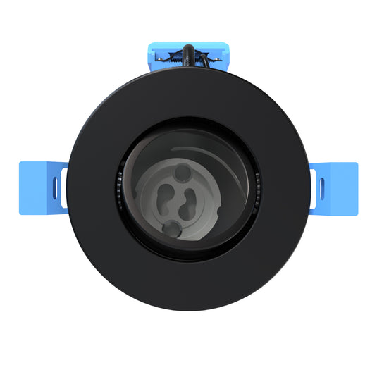 Black Tilt IP20 Downlight - Top