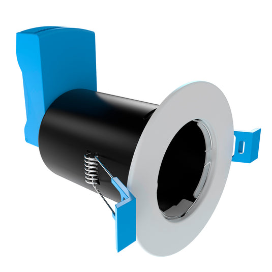 White Downlight, Fire Rated GU10 no bulb side shot