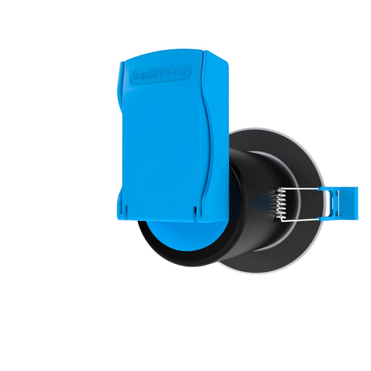 White Downlight, Fire Rated GU10 side shot back