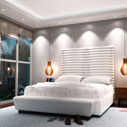 White Downlight, Fire Rated GU10 room setting angle