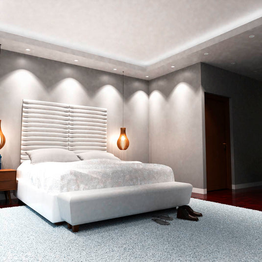 White Downlight, Fire Rated GU10 room setting in cool white