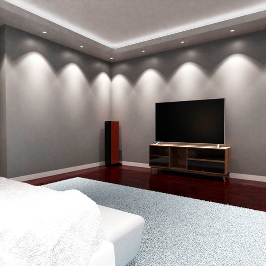 White Downlight, Fire Rated GU10 room corner