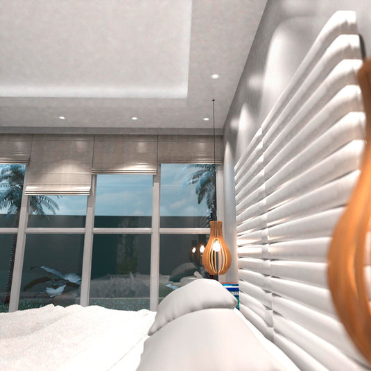 White Downlight, Fire Rated GU10 bedside