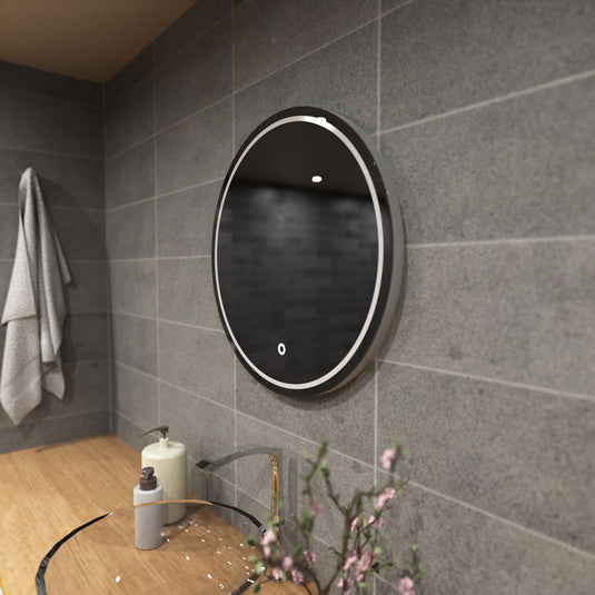Glow, 600mm LED Bathroom Mirror mounted on the wall
