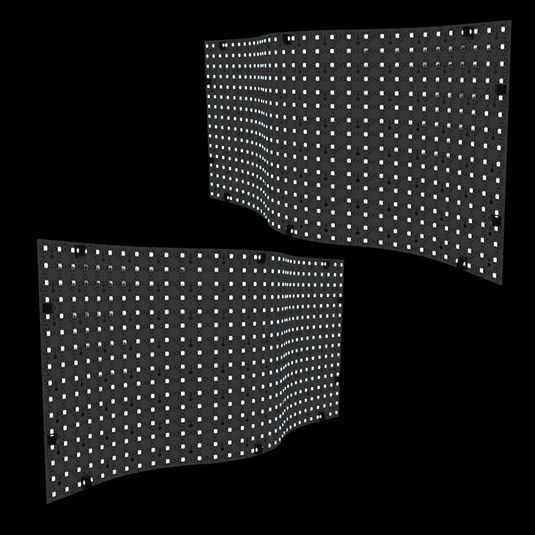 Two cool white LED sheets