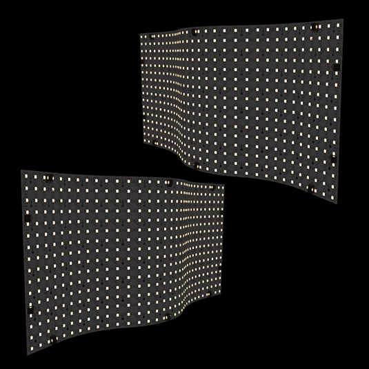 Two warm white LED sheets