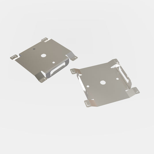 2FT (60cm) LED Linear Light – CCT Selectable, Surface or Suspended Mount, Black Finish - Brackets