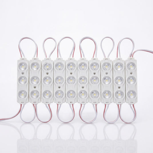 Several triple LED modules connected