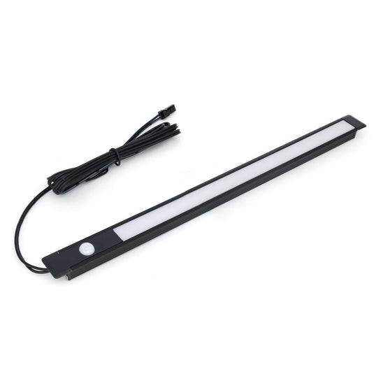Recessed profile with the sensor and cable attached