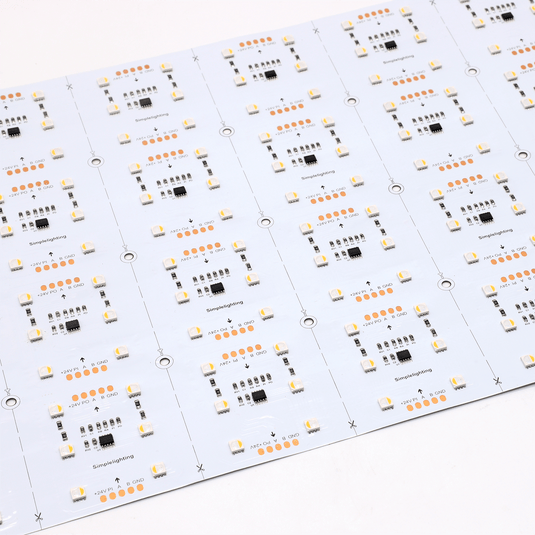 Close view of the LED sheet