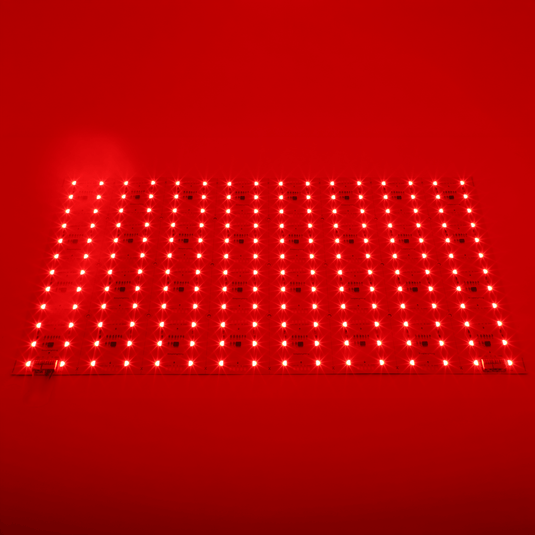 LED sheet lit red