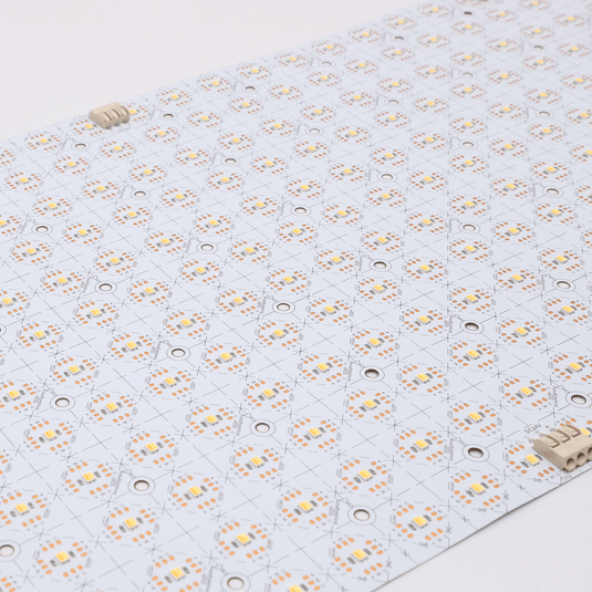 Close view of the LEDs on the sheet