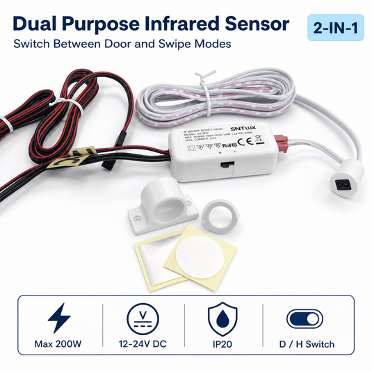 Infographic on the dual purpose infrared sensor