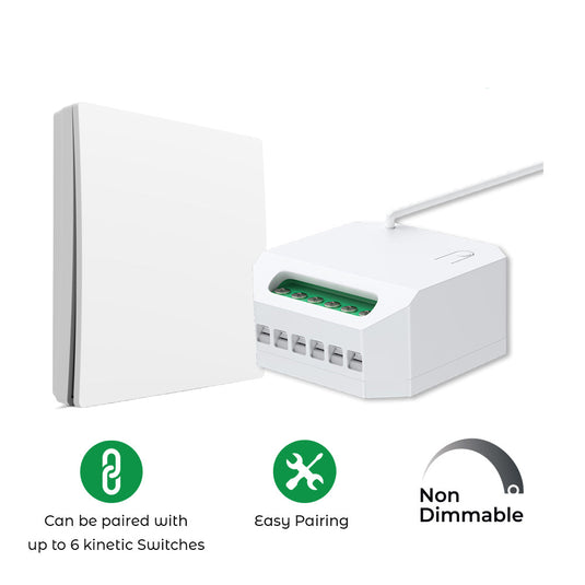 Kinetic switch receiver features