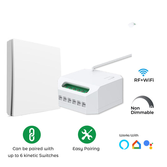 Kinetic switch receiver features
