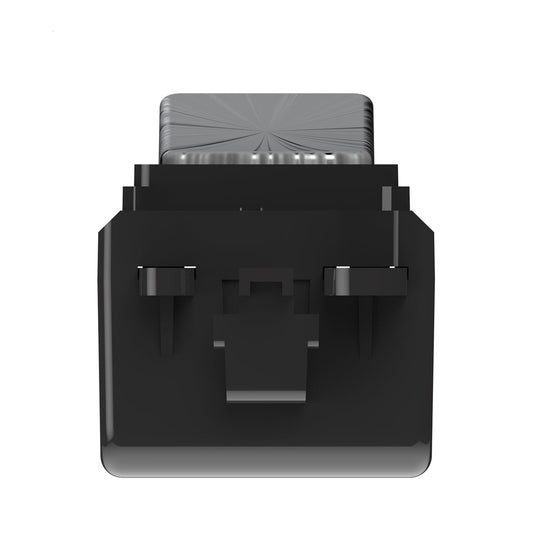 Satin chrome kinetic grid switch, angle 1