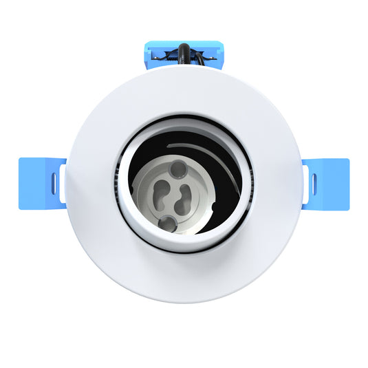 White Tilt IP20 Downlight - Top