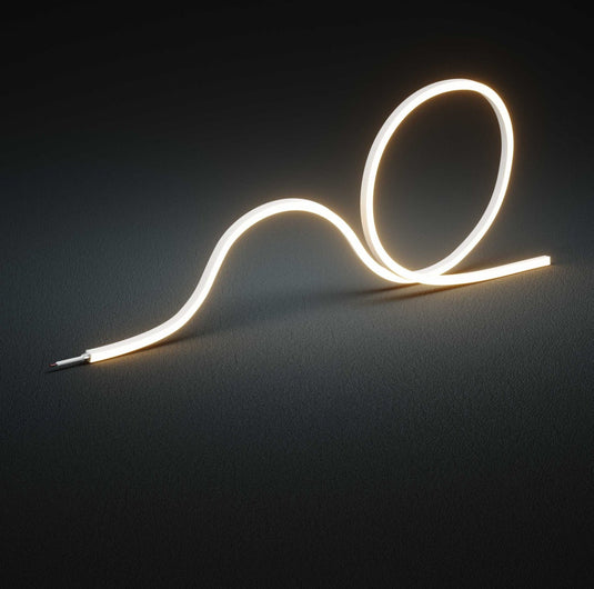 Natural white side bending neon flex