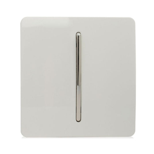 1 gang intermediate light switch in glossy white