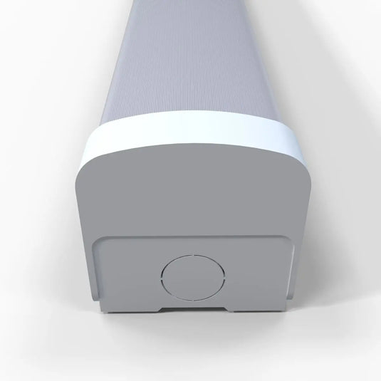 40w CCT LED Batten with Emergency Module and Sensor close up shot