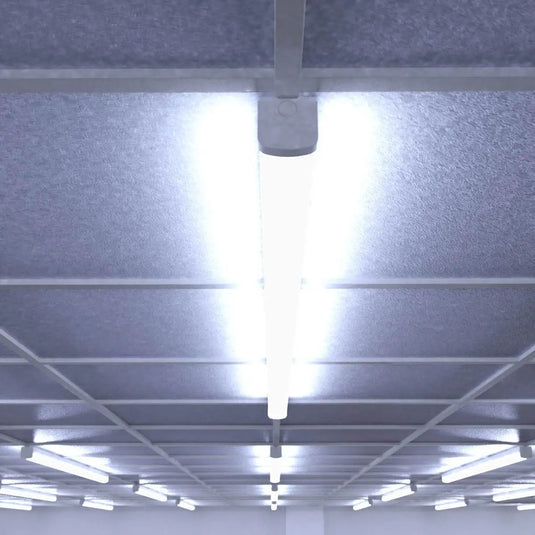 LED Batten with Microwave Sensor, Colour Adjustable in cool white light